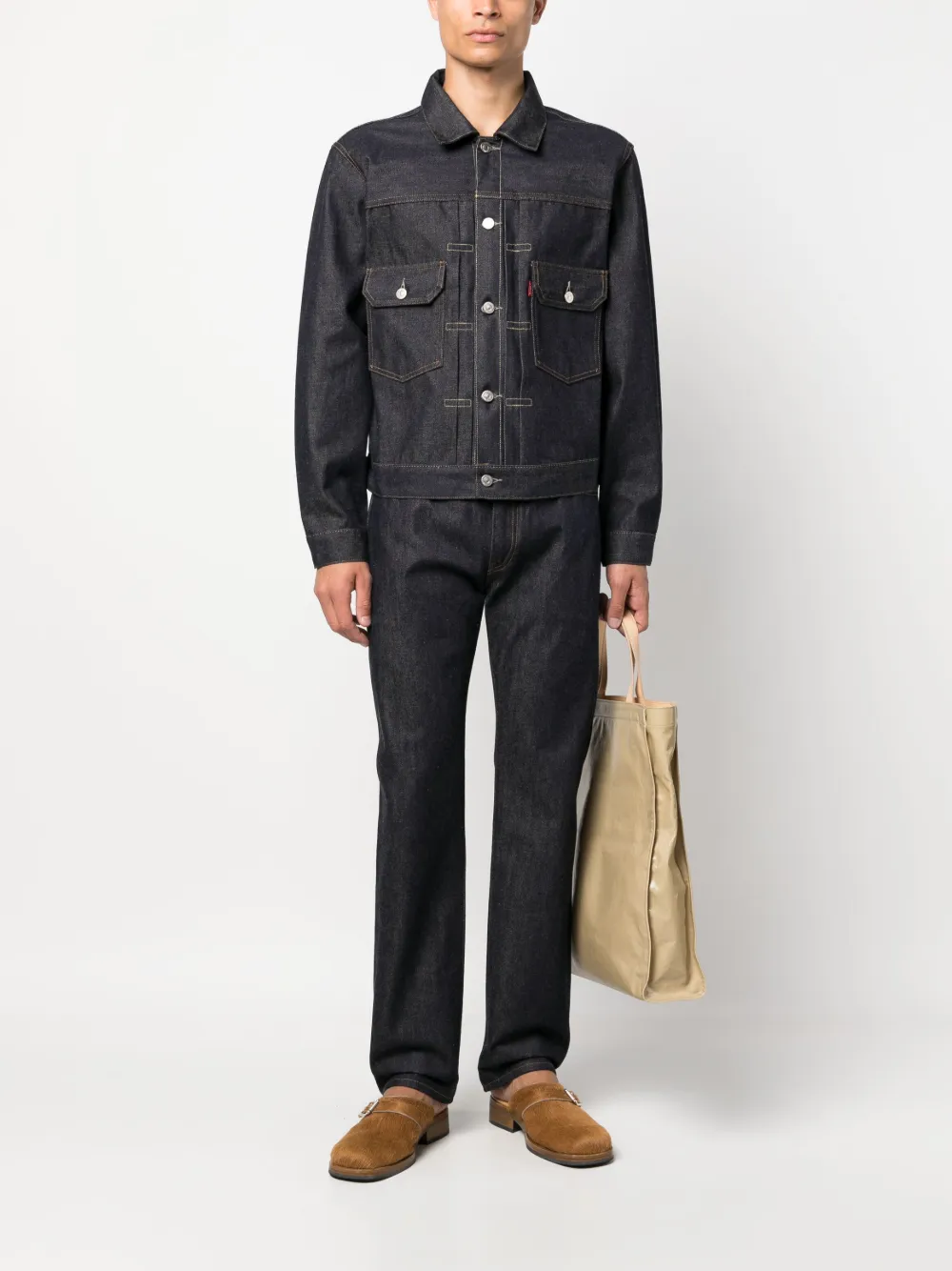Levi's Denim jack Blauw