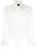 PINKO Particella pussy-bow collar shirt - White