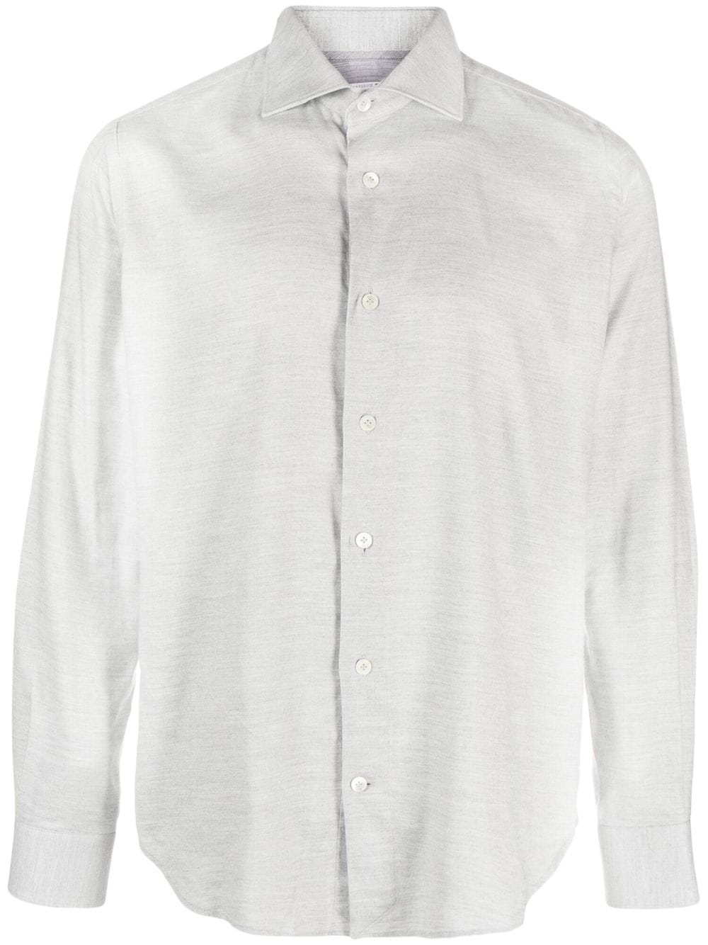 Image 1 of Eleventy Dandy long-sleeved cotton-lyocell shirt