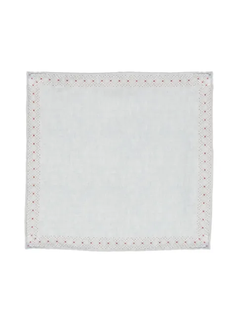 Eleventy polka-dot cotton-wool scarf