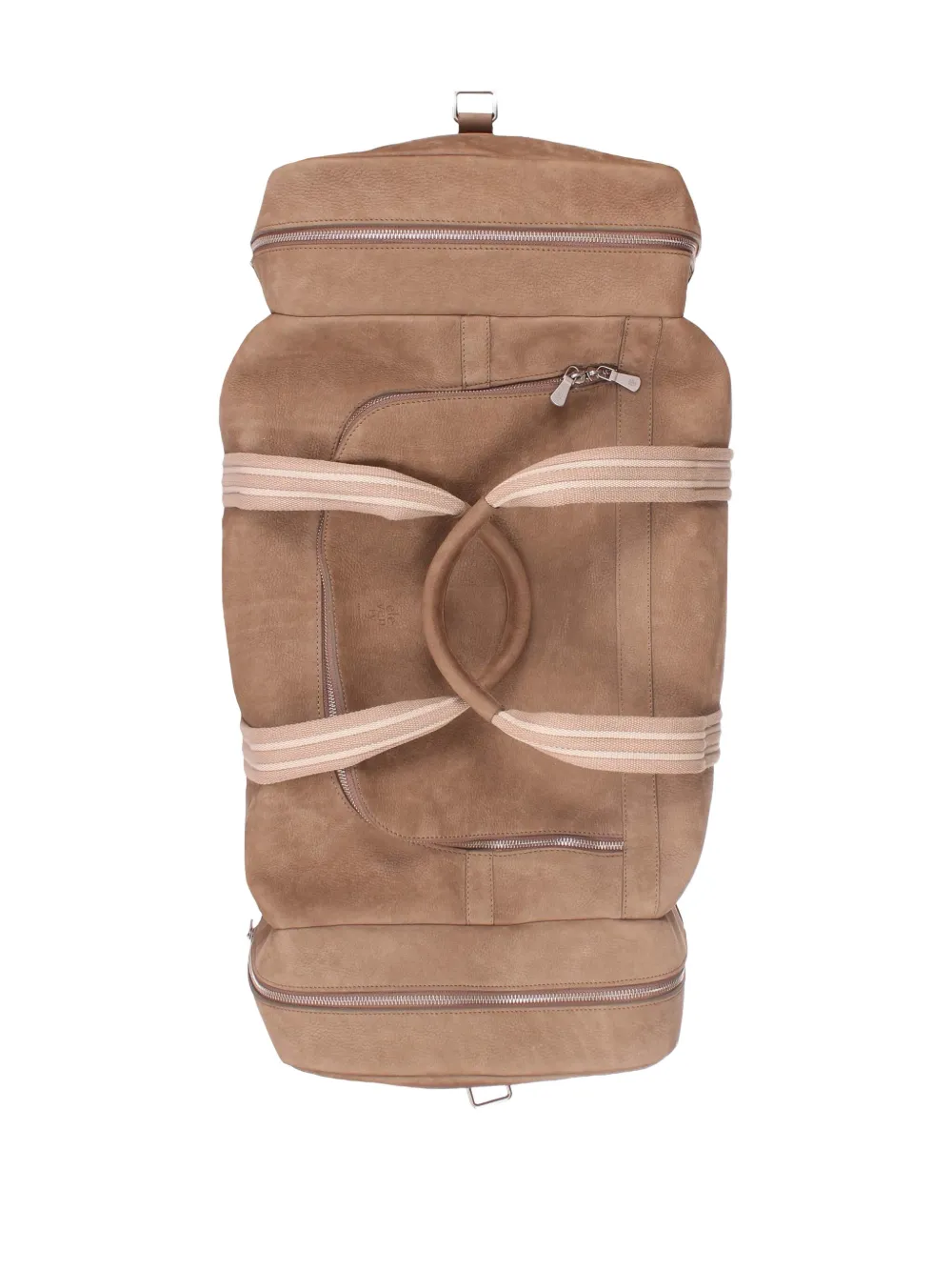 Eleventy Nubuck-leather Holdall Bag In Brown