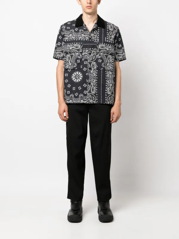 Sacai bandana-print Cotton Shirt - Farfetch