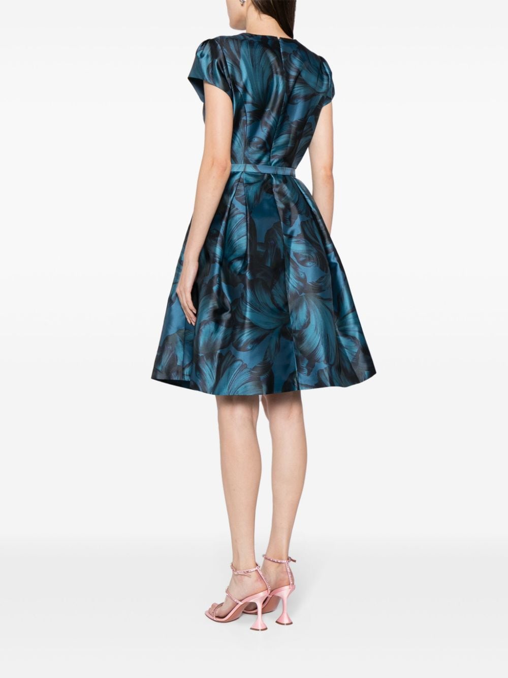 Shop Sachin & Babi Maddox Floral-print Dress In Blue
