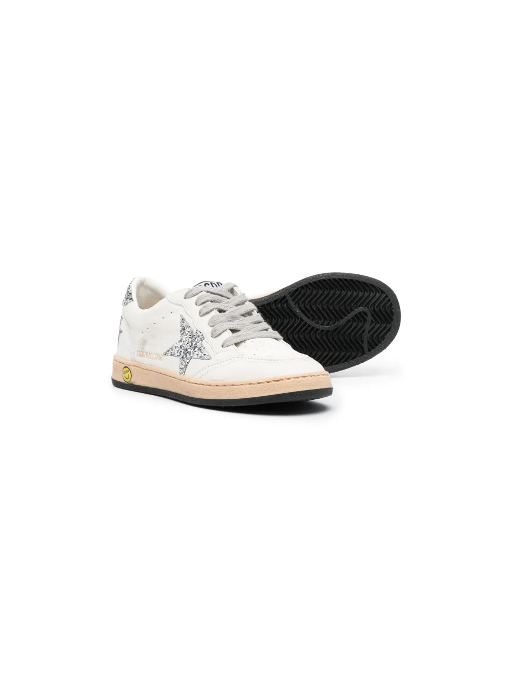 Image 2 of Golden Goose Kids tenis con parche de estrella