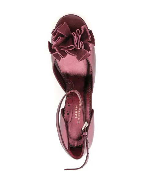 Sarah Chofakian Chantilly 75mm metallic sandals SANDALIACHANTILLY - 3
