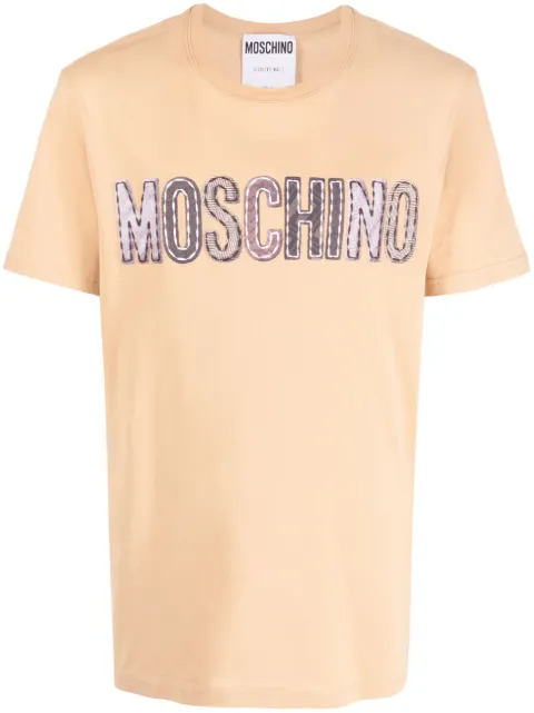 Moschino logo-patch cotton T-shirt