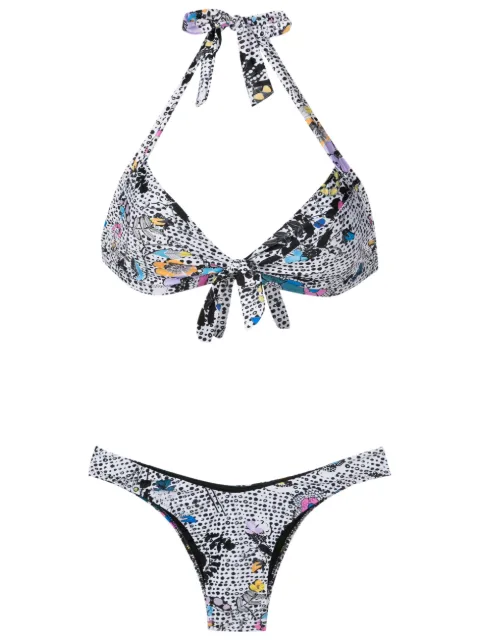 Amir Slama bikini con estampado gráfico 