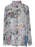 Amir Slama graphic-print silk shirt - Multicolour