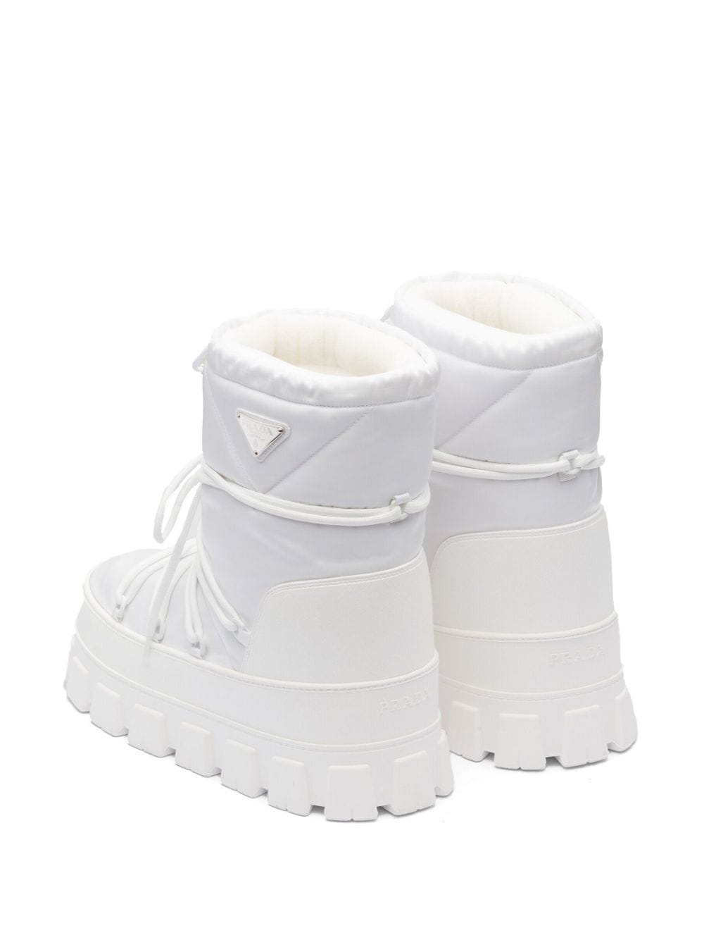Shop Prada Nylon Gabardine Après Ski Boots In White