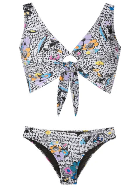 Amir Slama graphic-print bikini set