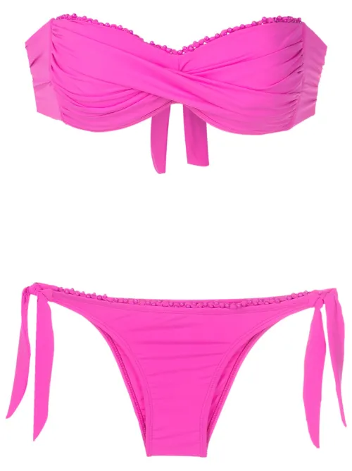 Bikini bandeau à ornements - Amir Slama - Modalova