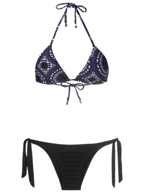 Amir Slama abstract-pattern triangle bikini