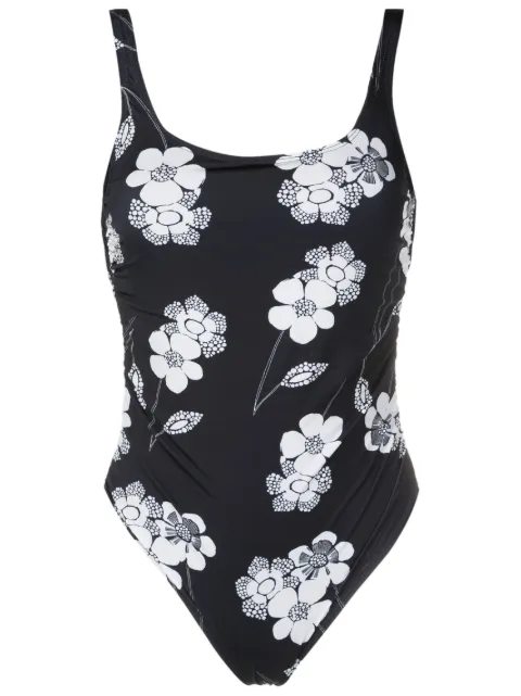 Amir Slama floral-print scoop-back swimsuit 