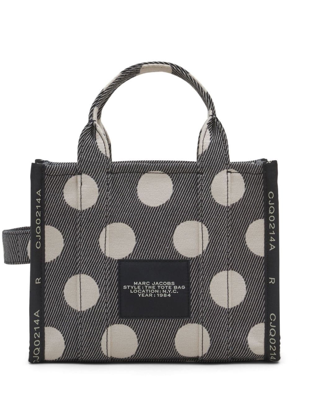 Marc Jacobs Mini-shopper met stippen - Zwart