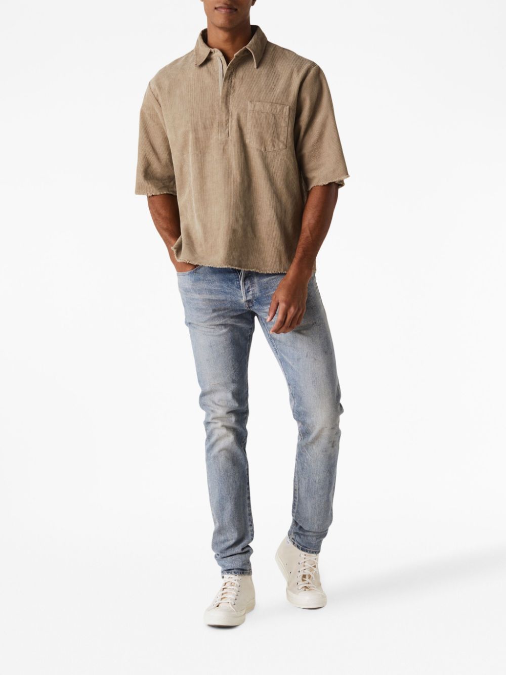 johnelliott John Elliott Gerafelde jeans - Zwart