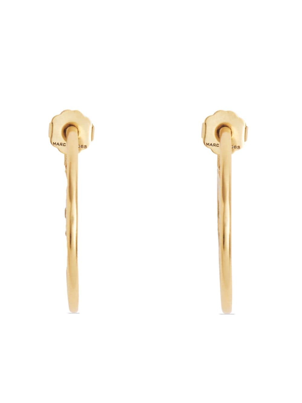 Shop Marc Jacobs St Marc Hoop Earrings In Gold