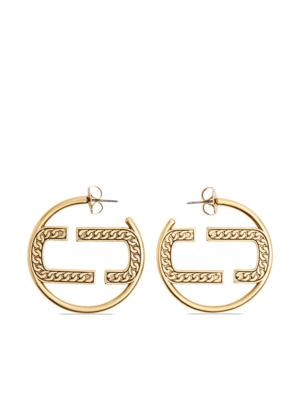 Marc Jacobs St. Marc Hoop-design Earrings In Gold