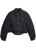 Marc Jacobs Fluted denim jacket - Black