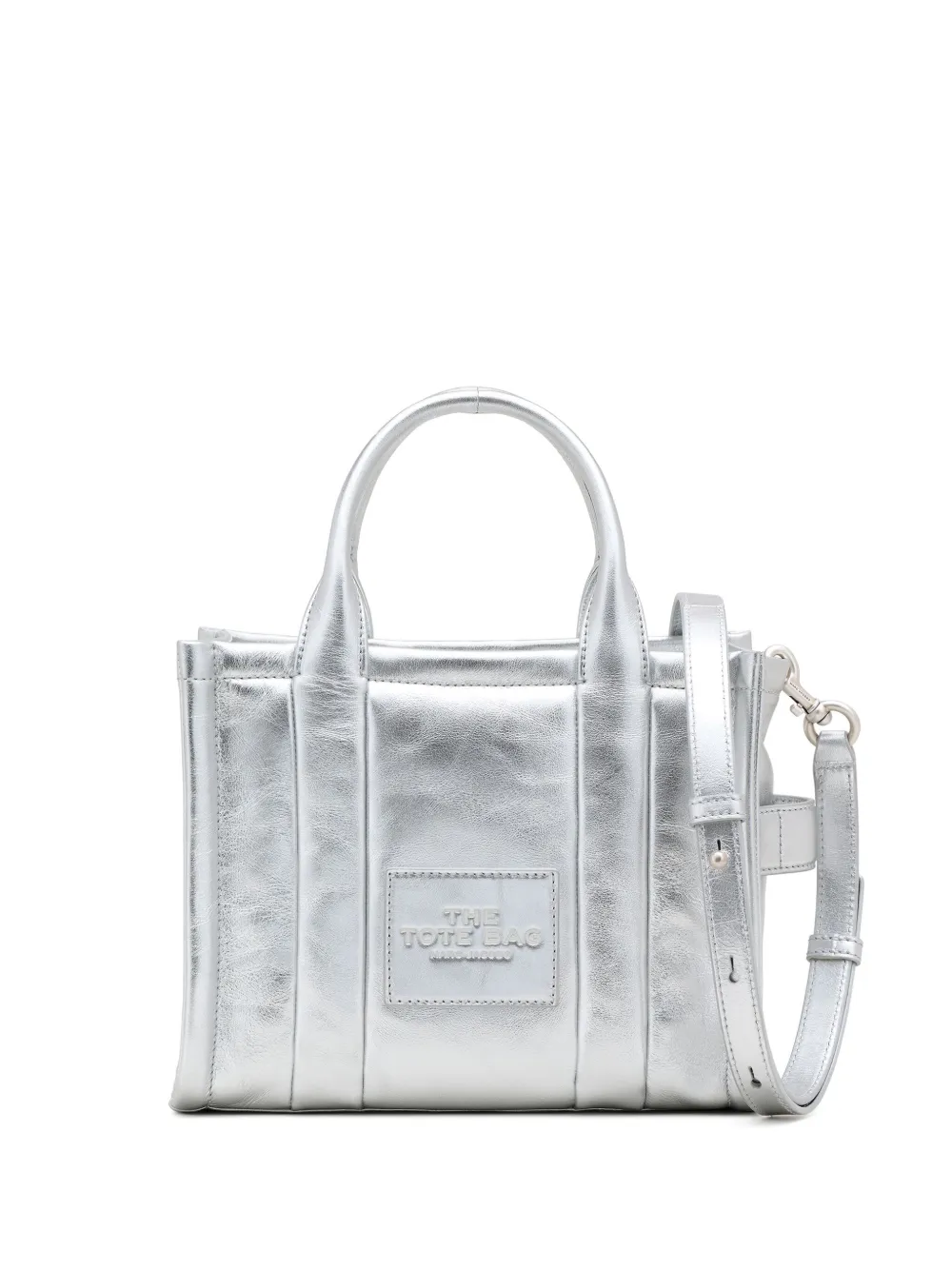 Marc Jacobs The Small Tote バッグ - シルバートーン Marc Jacobs The Small Tote バッグ - シルバートーン