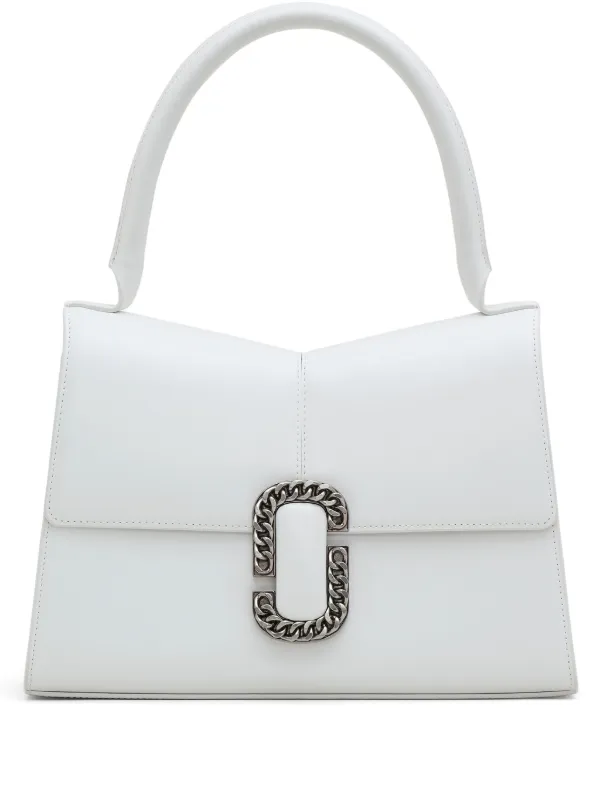 Marc Jacobs The Large Top Handle Bag White FARFETCH CA