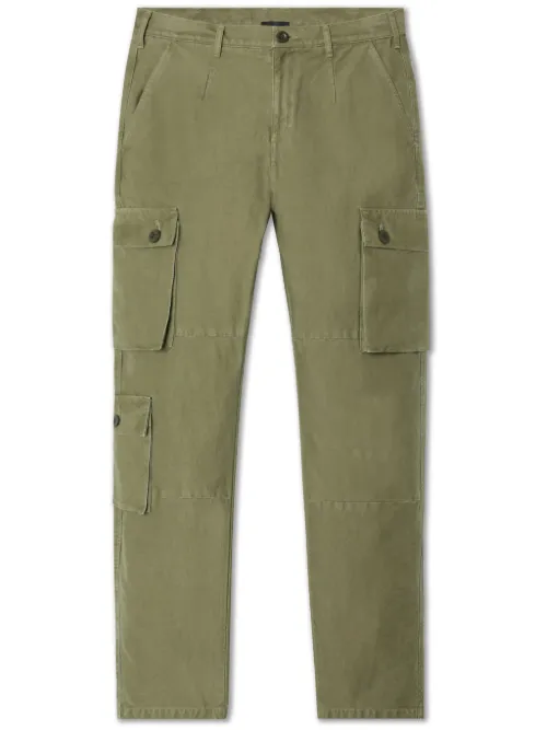 Pantalon droit en coton à poches cargo - John Elliott - Modalova