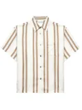 John Elliott stripe-print silk shirt - White
