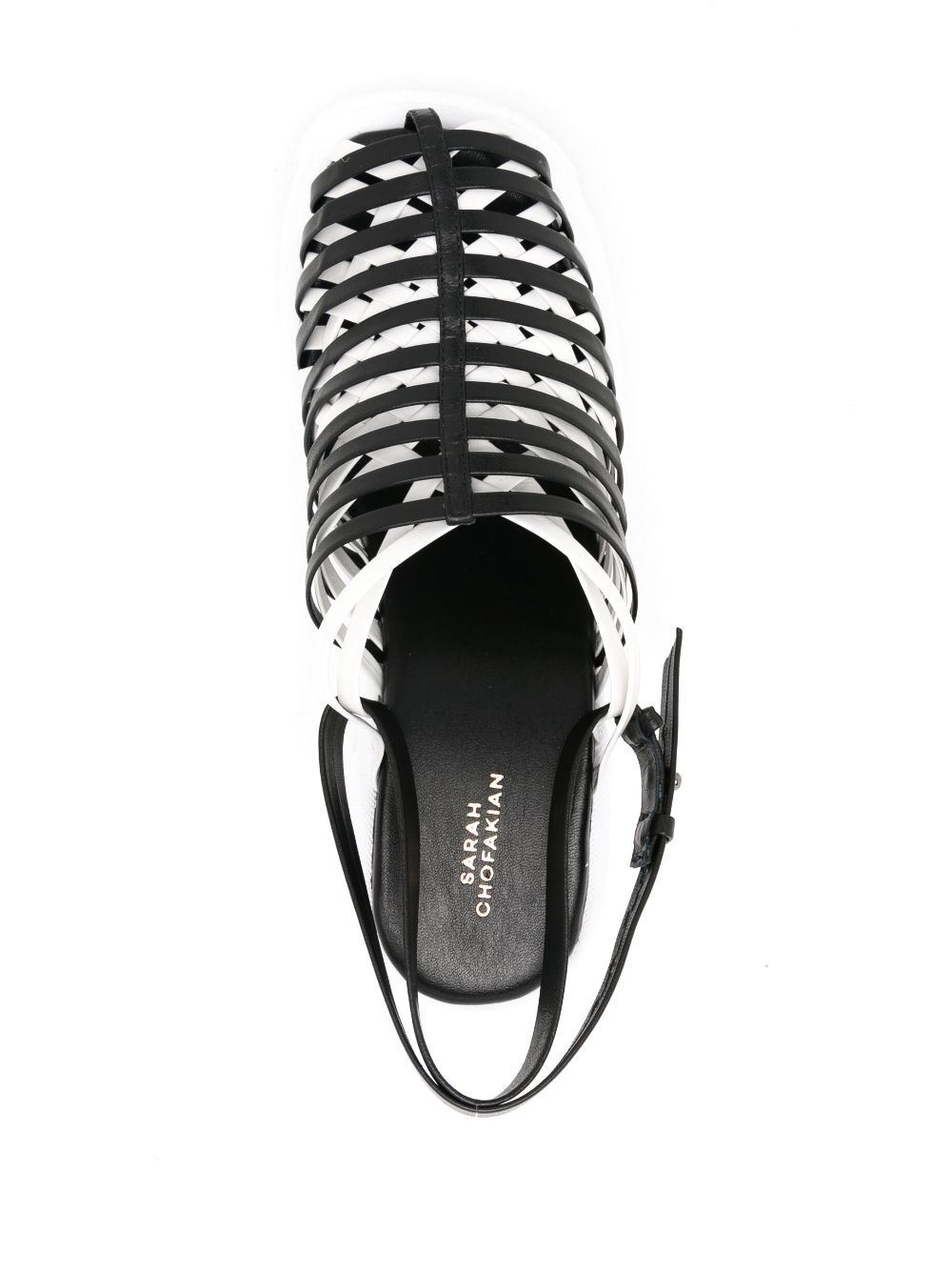 Shop Sarah Chofakian Drian Wedge-heel Sandals In Black
