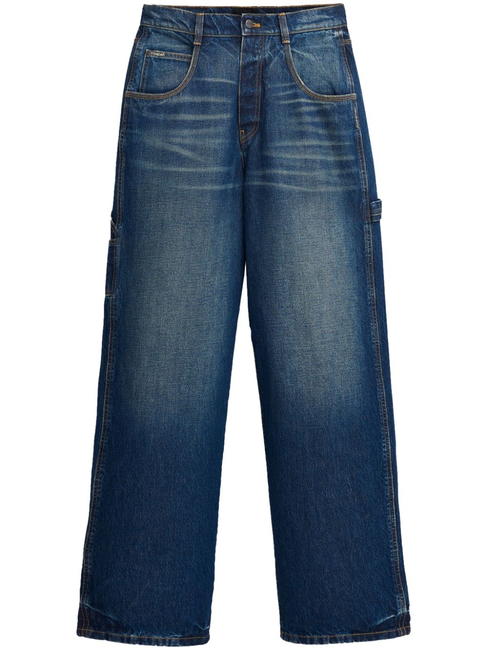 Marc Jacobs Mid-rise Wide-leg Jeans In Blue