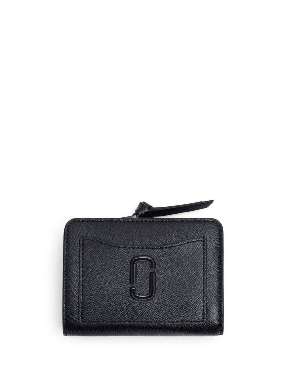 Marc Jacobs Logo-plaque Leather Wallet In Black