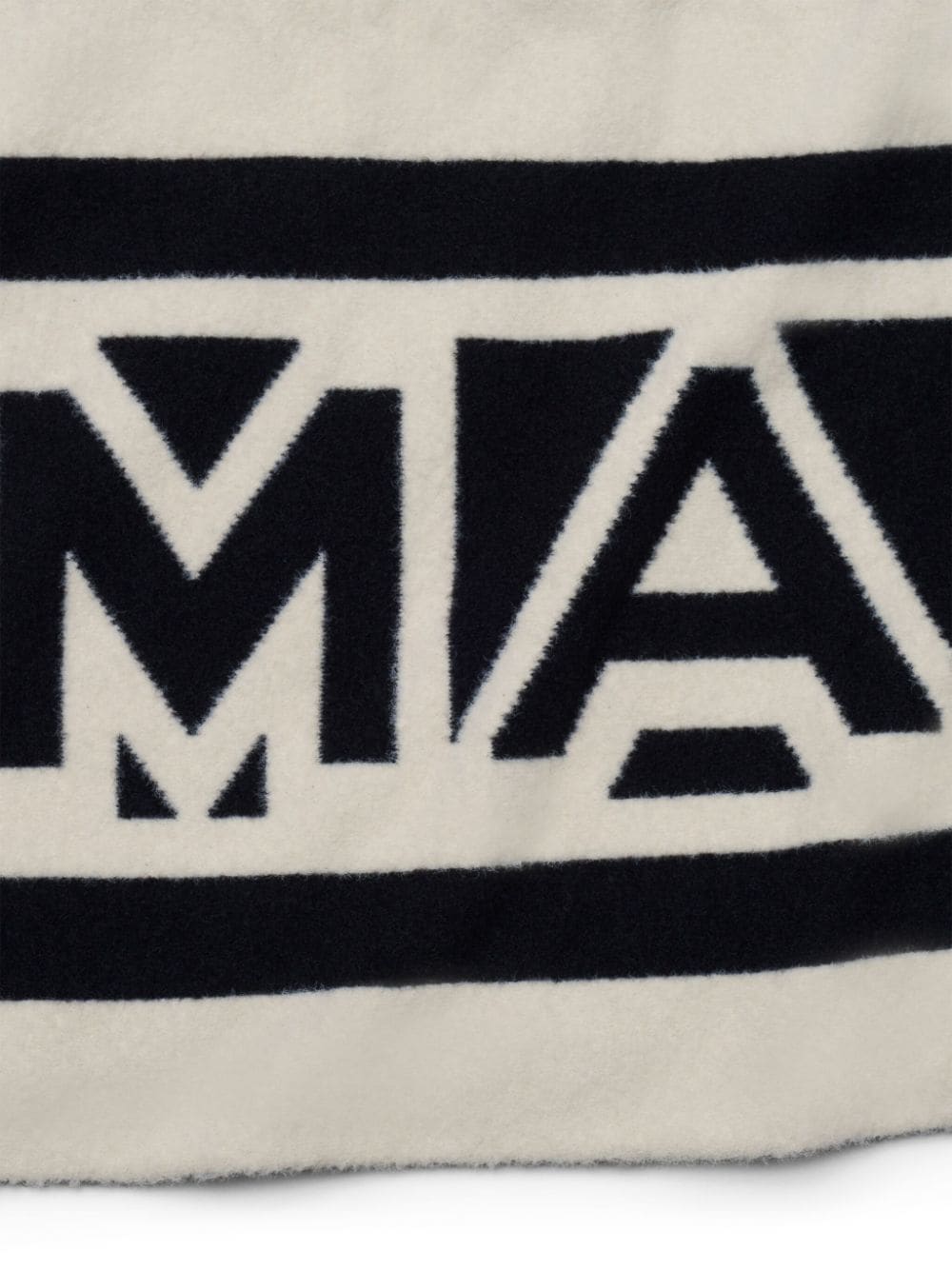 Image 2 of Marc Jacobs Flock Logo stripe scarf