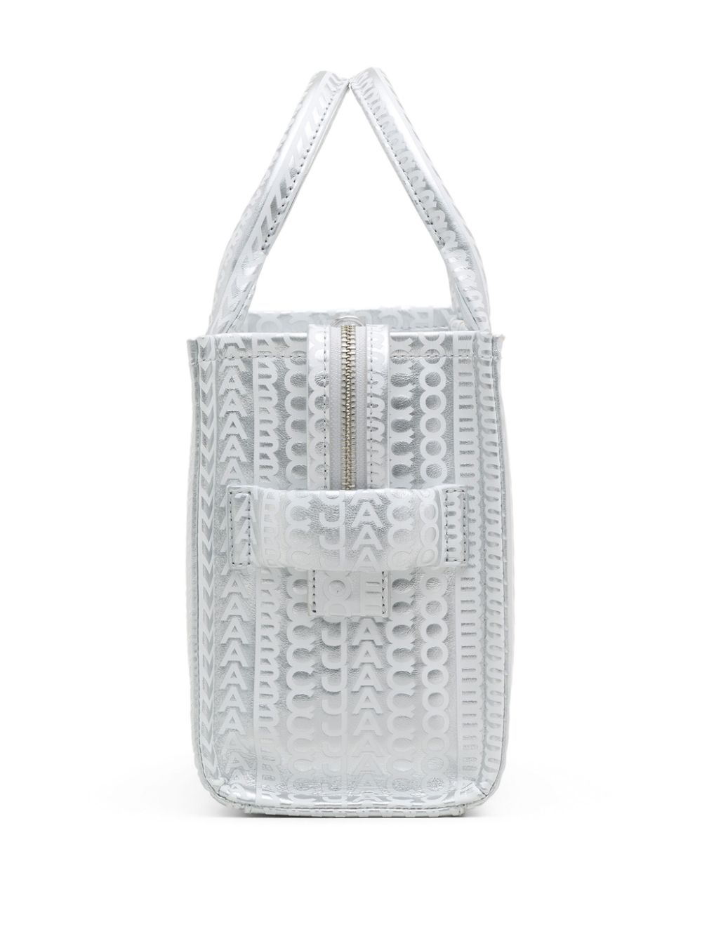 Shop Marc Jacobs The Small Tote Bag In Silver