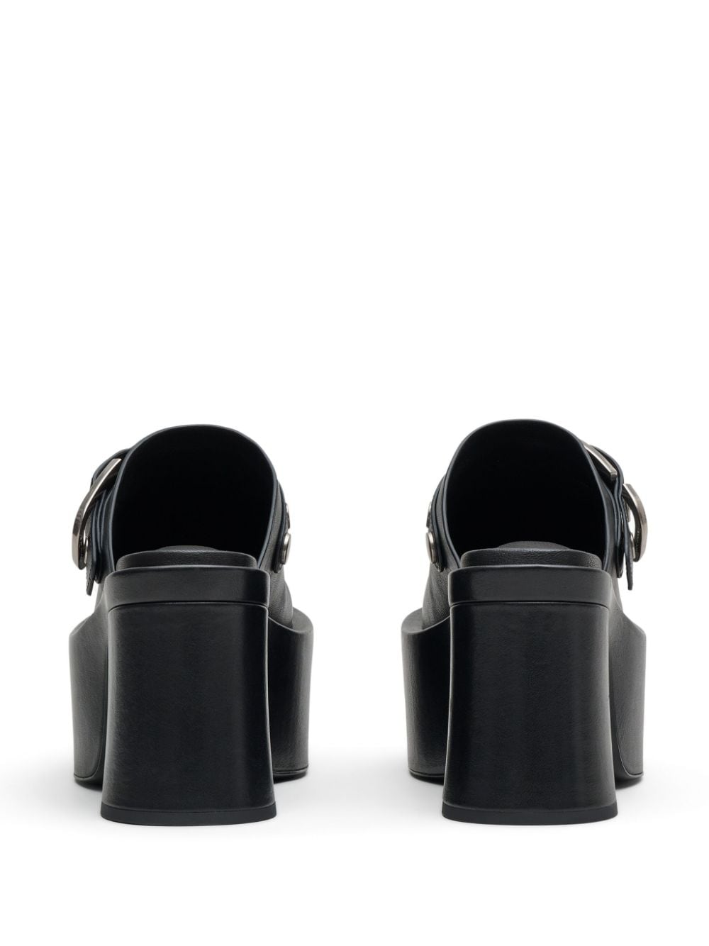 Shop Marc Jacobs The J Marc Leather Clogs In Black