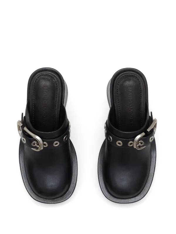 ★Marc Jacobs★9月8日までの特価★The J Marc Leather Clogs Marc Jacobs The J Marc Leather Clogs | Black | FARFETCH