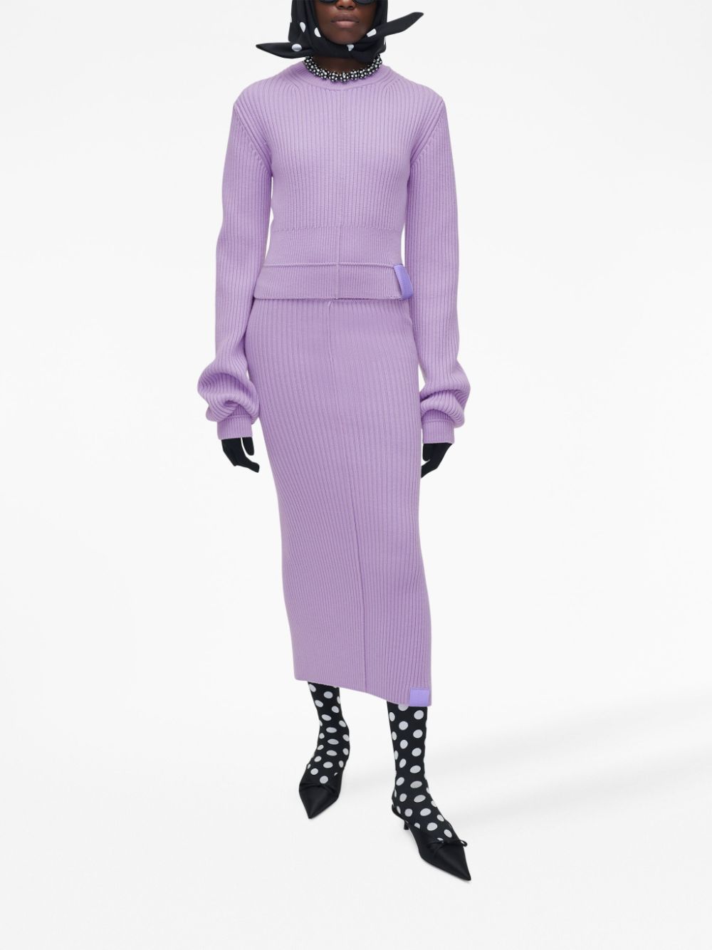 Shop Marc Jacobs Femme Crew Neck Jumper In Purple