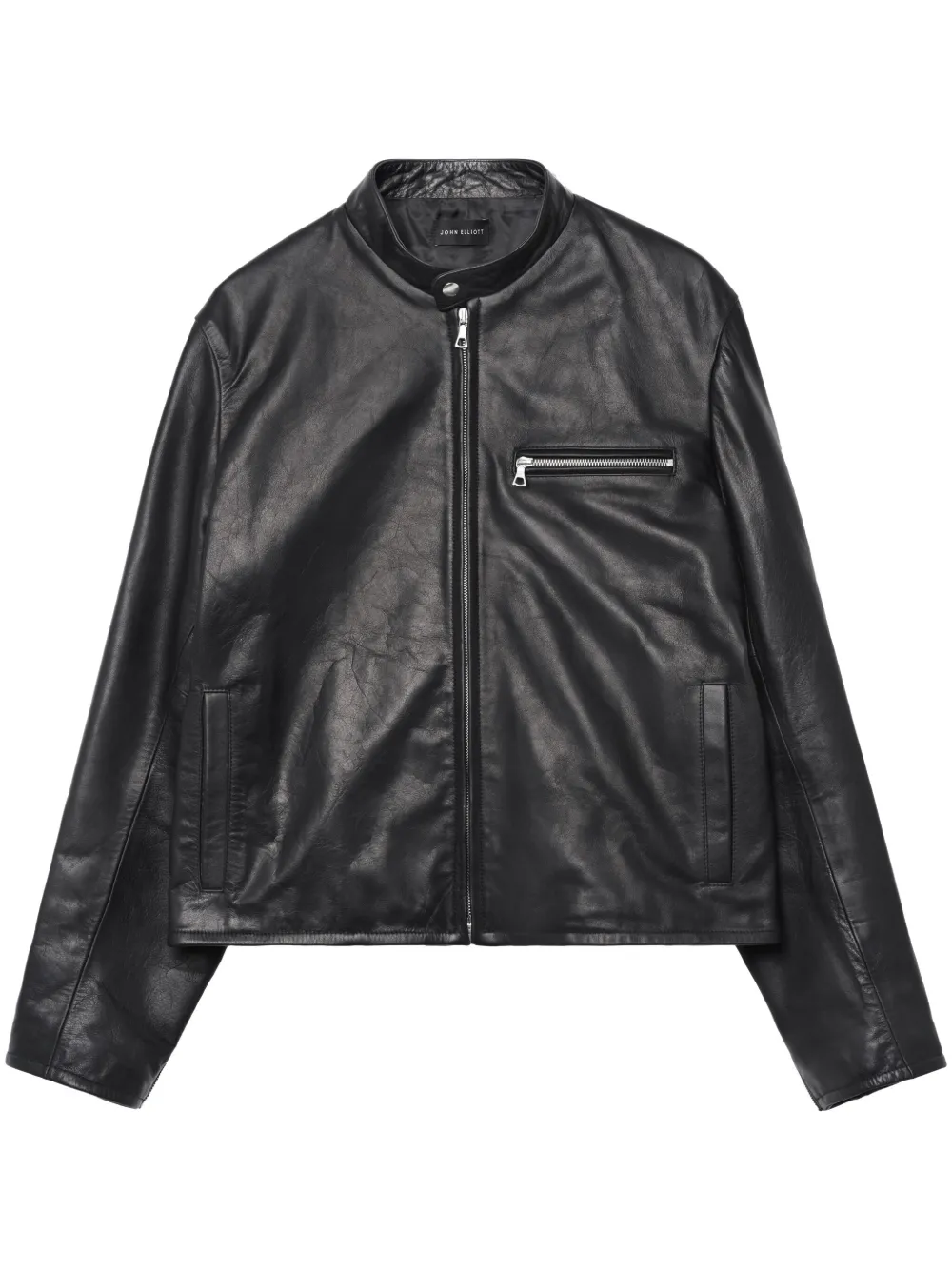 John Elliott polishedfinish Leather Jacket Farfetch