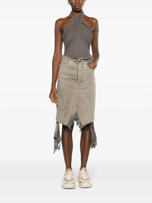 Rick owens 2025 denim skirt