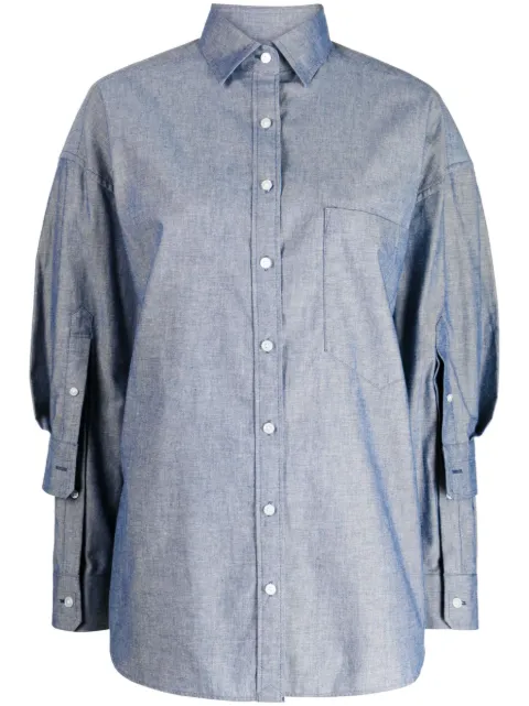 Kolor layered cotton shirt