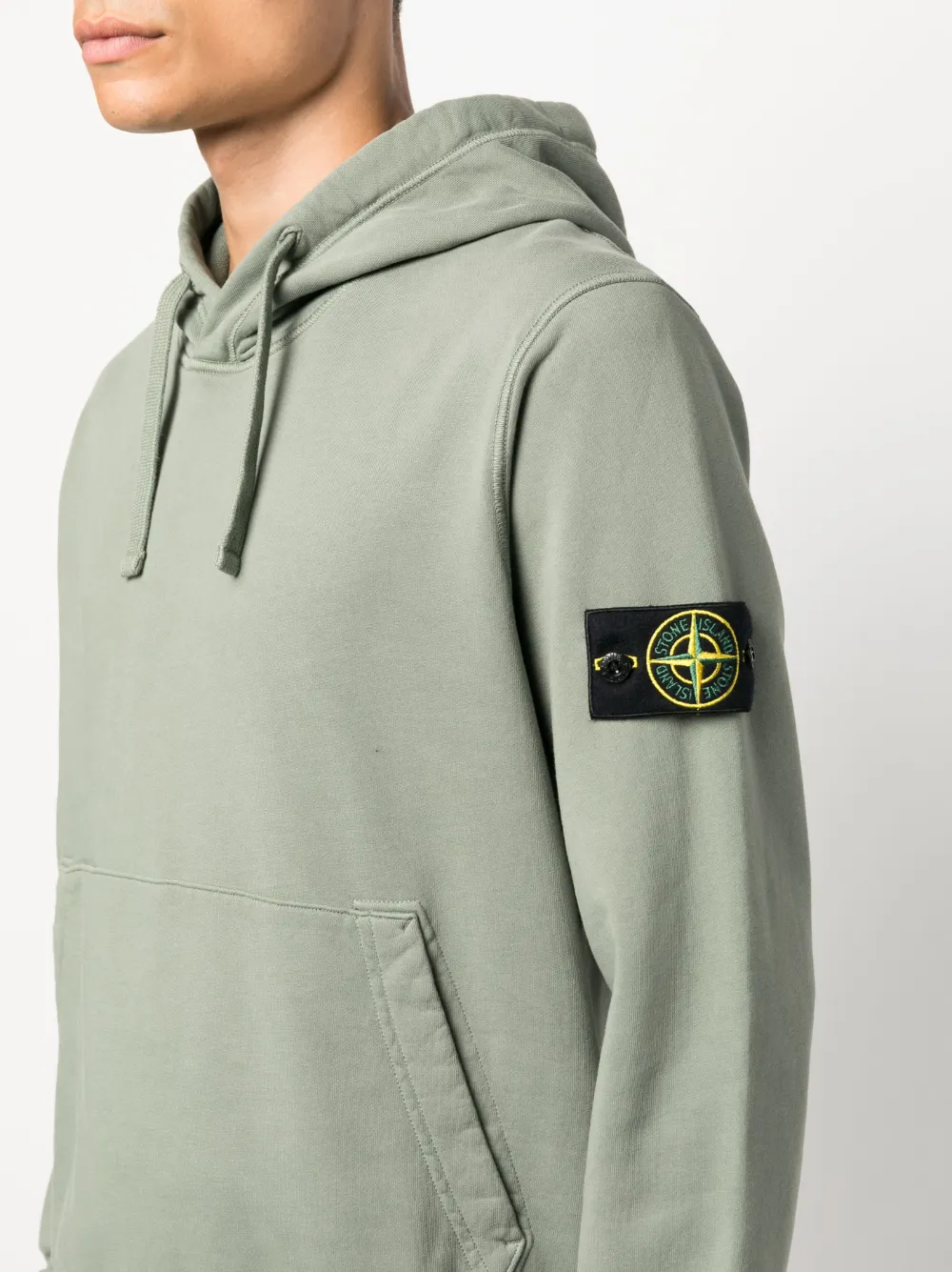 Stone Island コンパスモチーフ パーカー | グリーン | FARFETCH JP