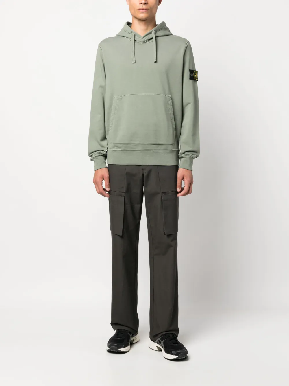 Stone Island Fleece hoodie - Groen