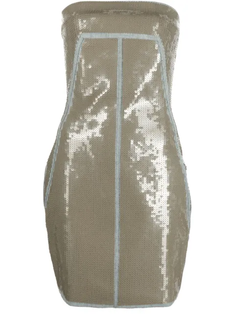 Rick Owens vestido bordado con lentejuelas