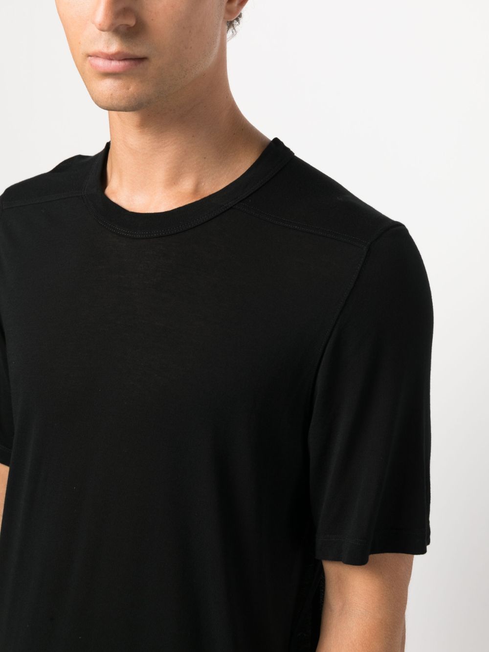 Shop Rick Owens Stitch-detail Crew-neck T-shirt In Black