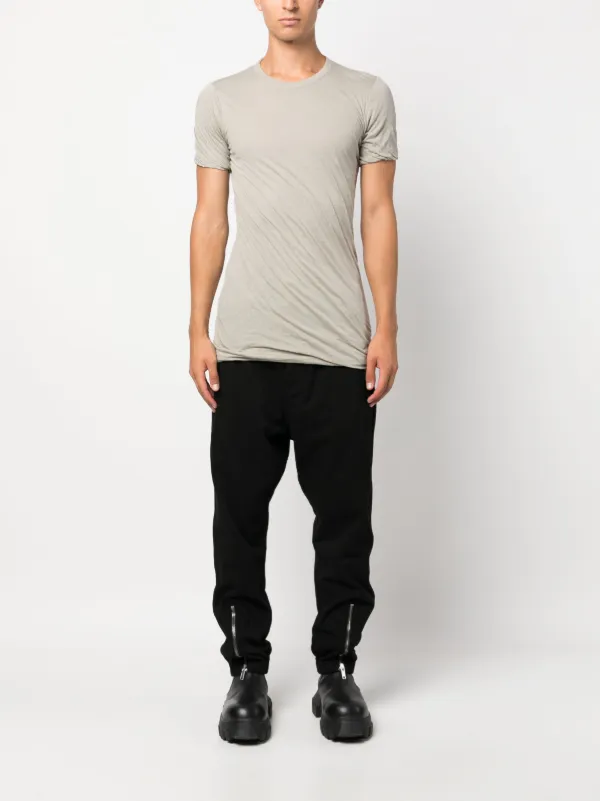 Rick Owens Double SS Cotton T-shirt | Grey | FARFETCH TH