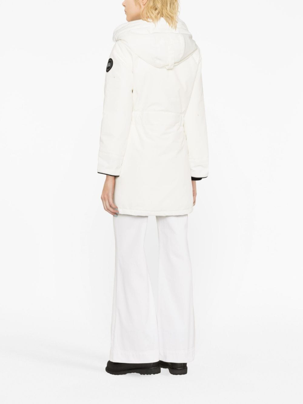 Shop Canada Goose Trillium Hooded Parka In White