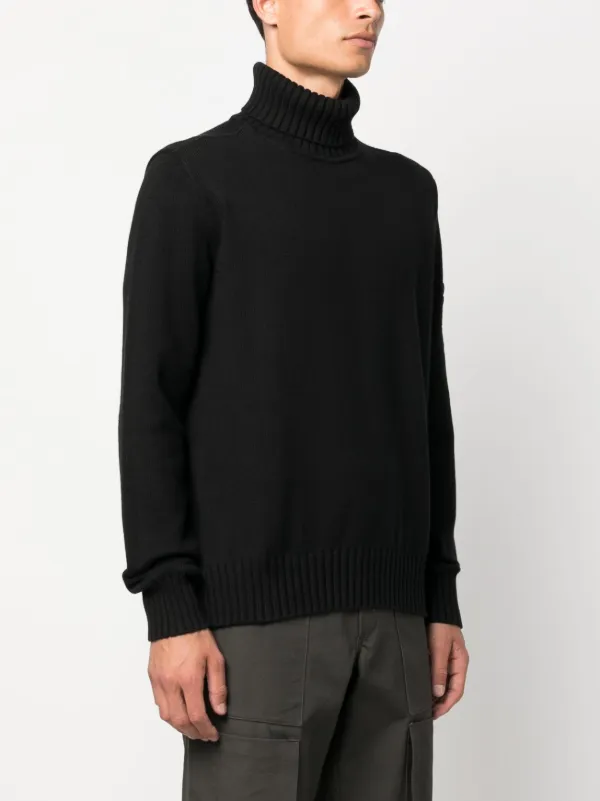 Stone island turtleneck on sale black