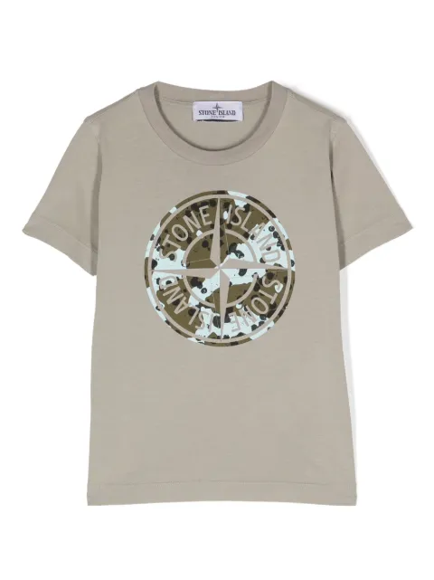 Stone Island Junior T-Shirt mit Logo-Print