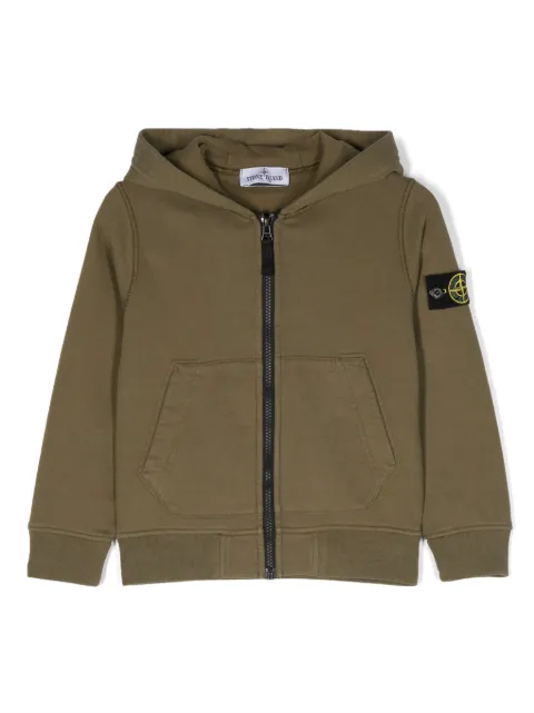 Stone Island Junior cárdigan con parche Compass
