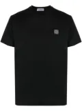 Stone Island Compass-patch cotton T-shirt - Black