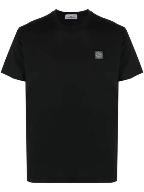Stone Island Compass-patch cotton T-shirt