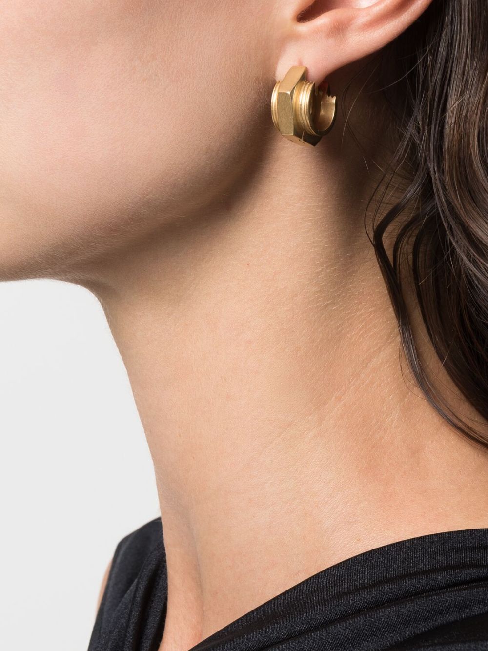 Maison Margiela geometric small hoop earrings - Goud