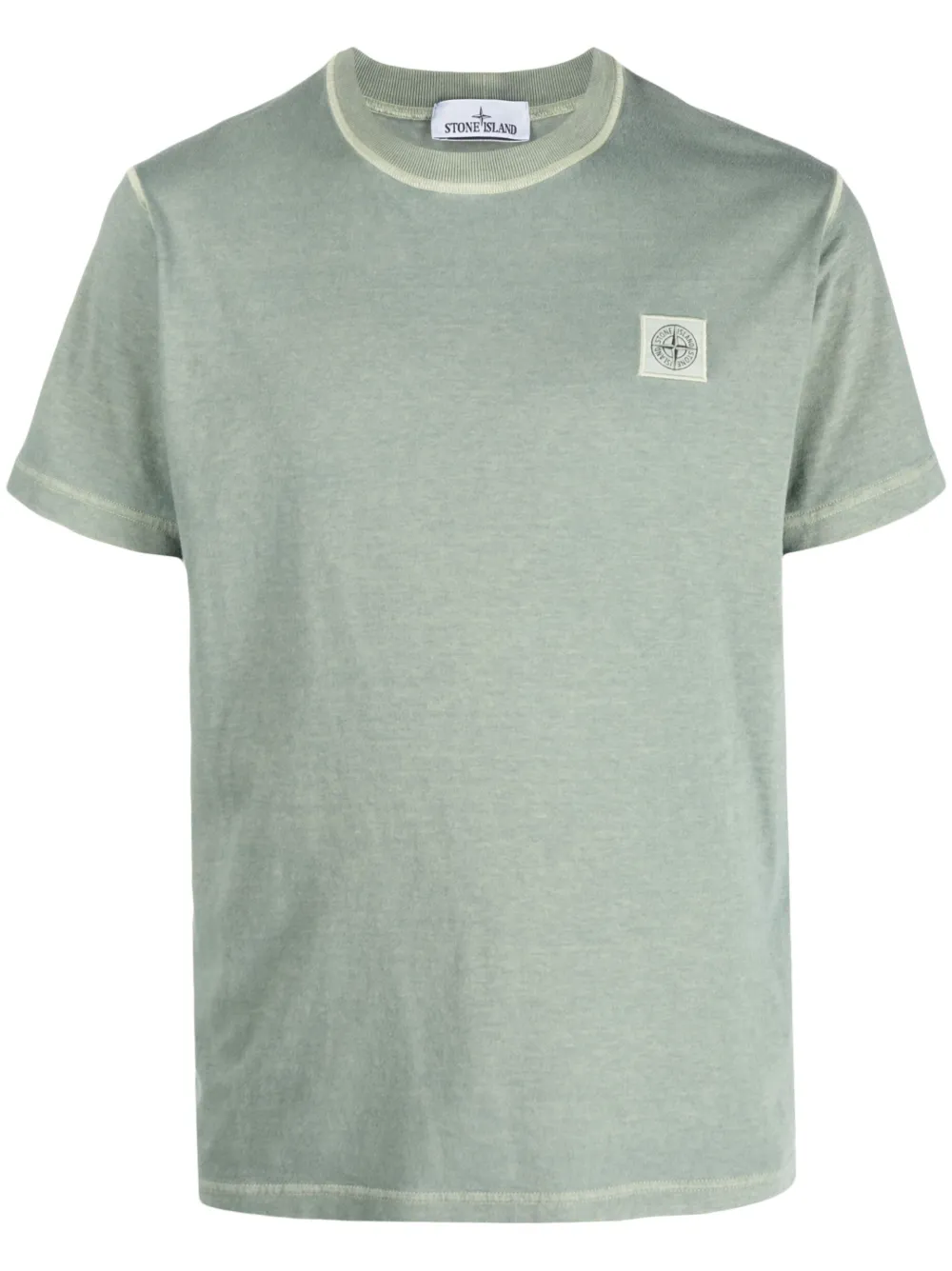 Stone Island T-shirt met Compass-logopatch Groen